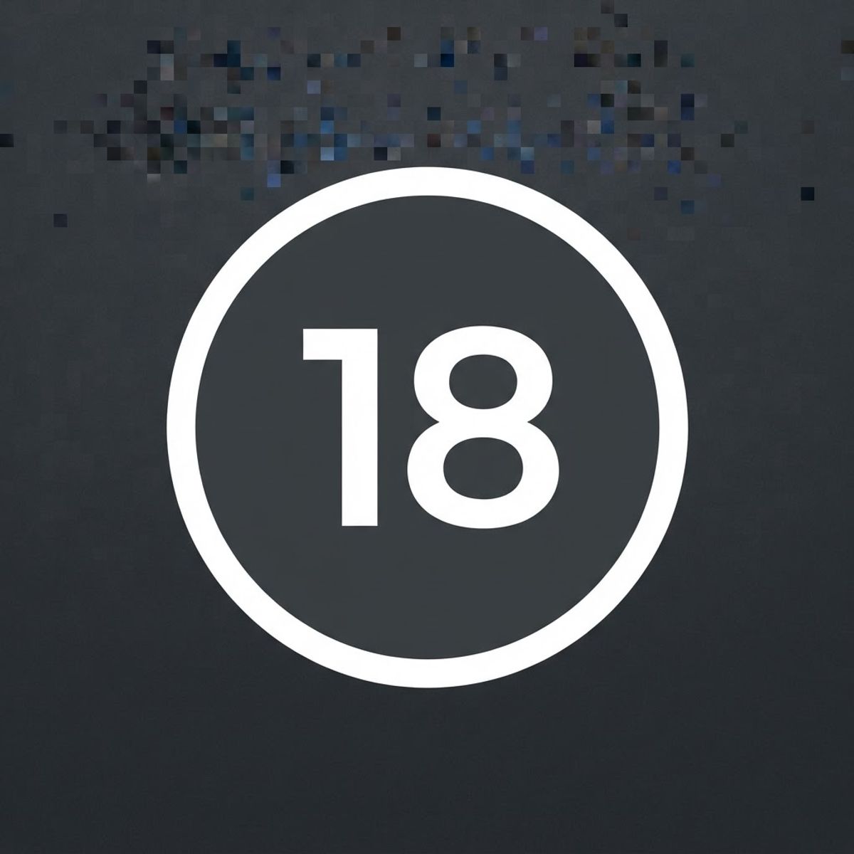 18+ leeftijdsgrens badge
