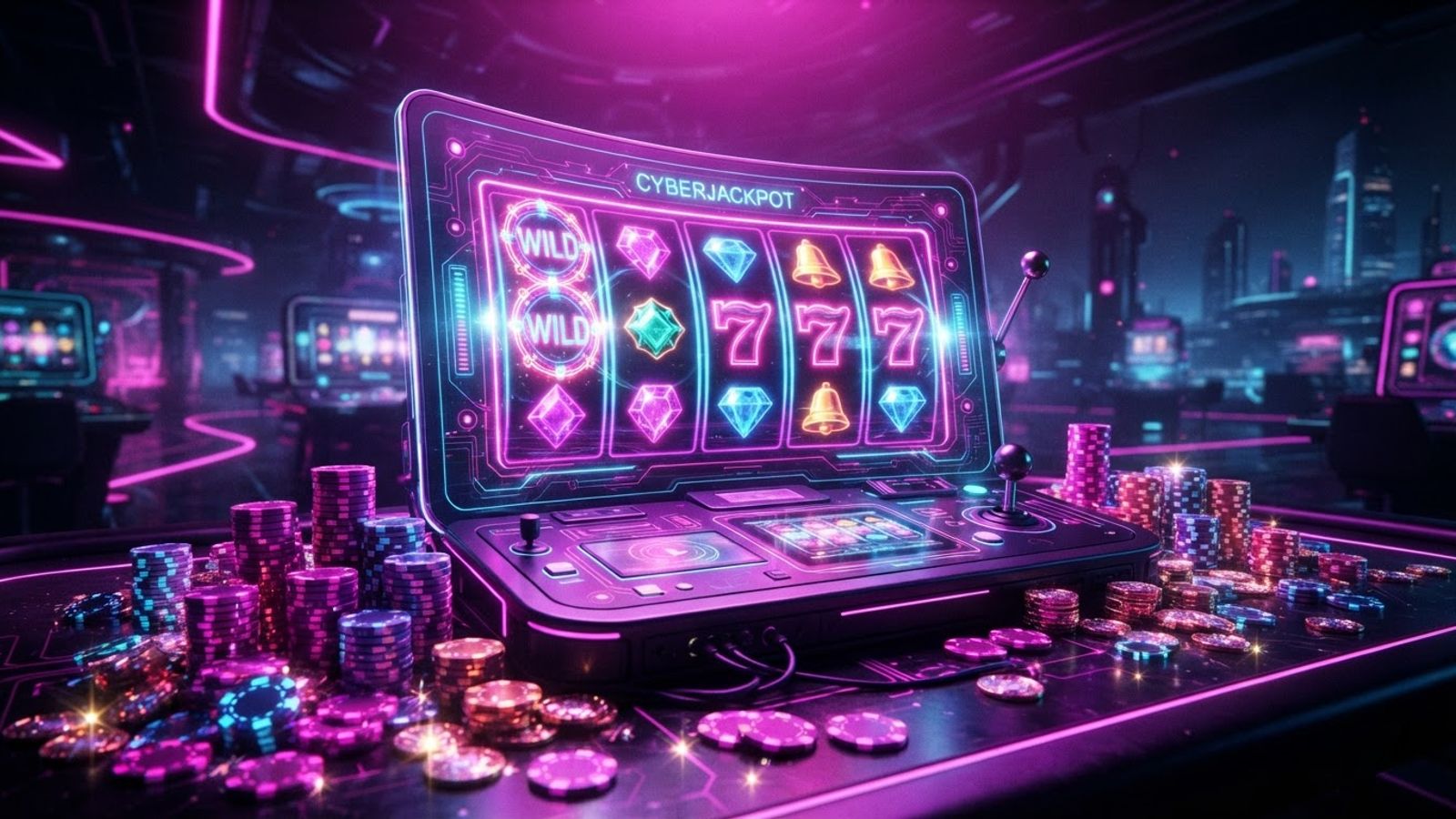 BetSpino gokkasten in neon casino setting