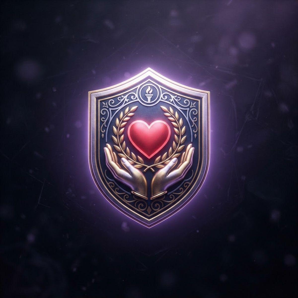 Heart and hands responsible gambling emblem